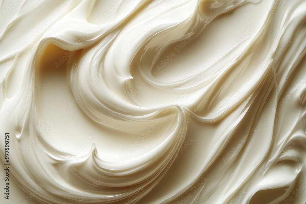 Close up of a cream swirl Close up of a cream swirl
