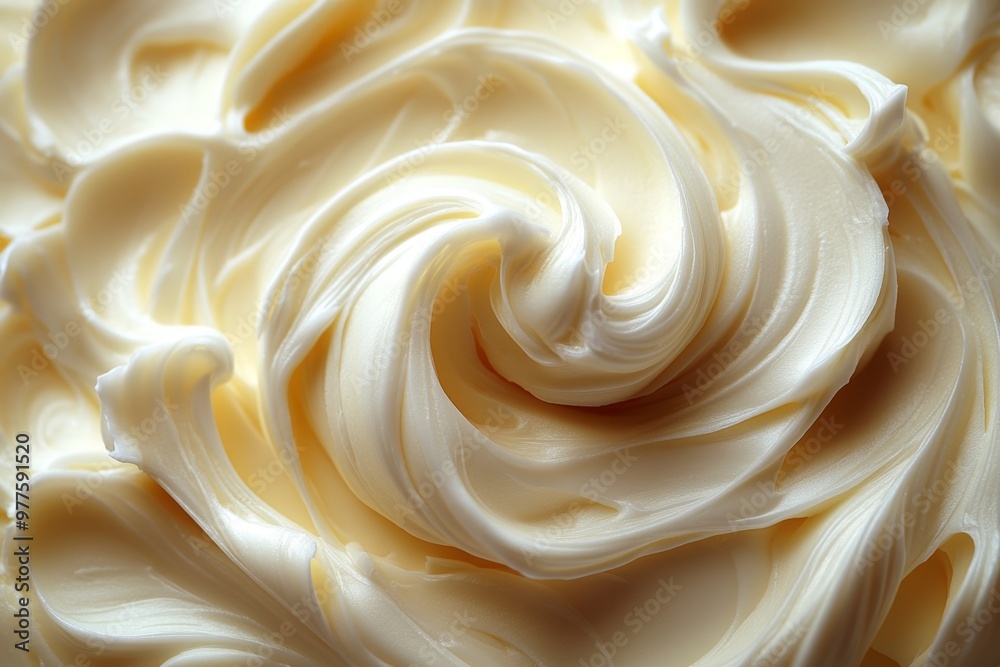 Cream with swirls Cream with swirls