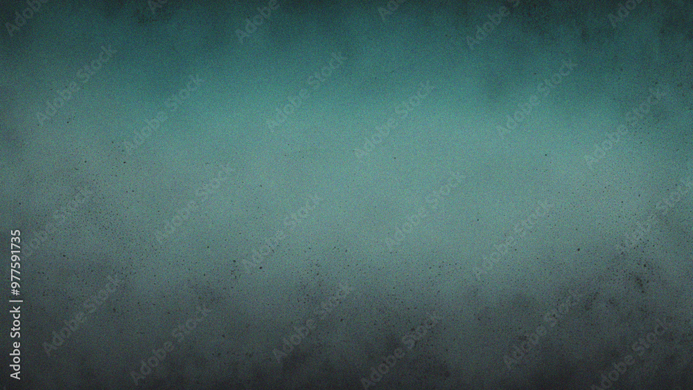 Obraz premium Teal gray grainy gradient background 