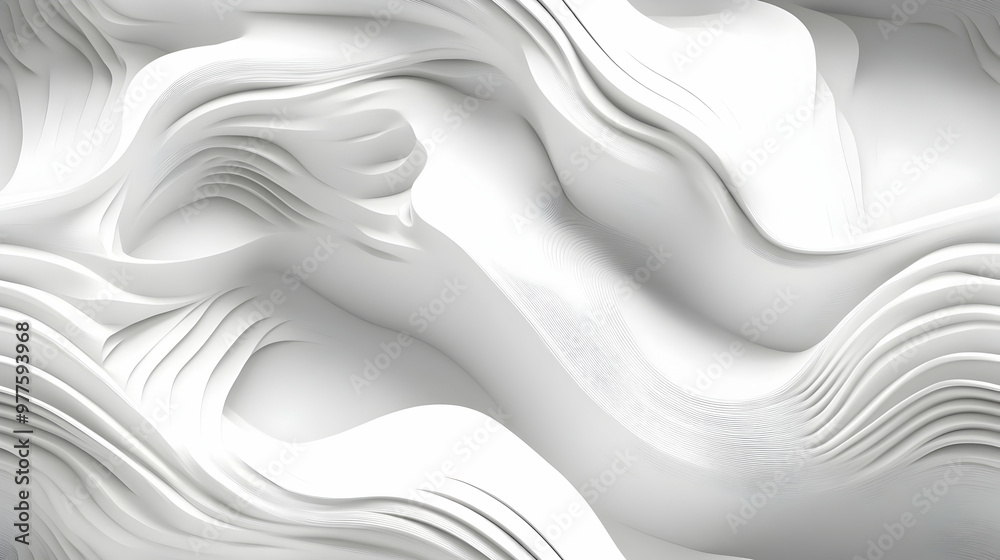 Fototapeta premium 3D Dynamic Abstract Lines Seamless Background for 2025 Calendar Design - Modern and Stylish Energetic Patterns