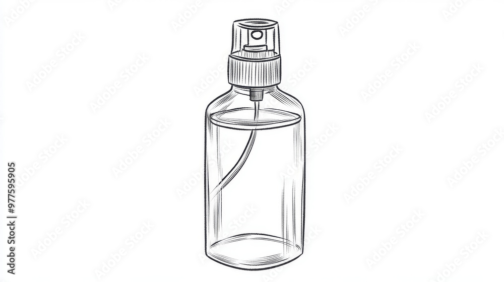 A simple drawing of a spray bottle. It could be used for perfume, deodorant, lotion, or even spray paint. A simple drawing of a spray bottle. It could be used for perfume, deodorant, lotion, or even spray paint.