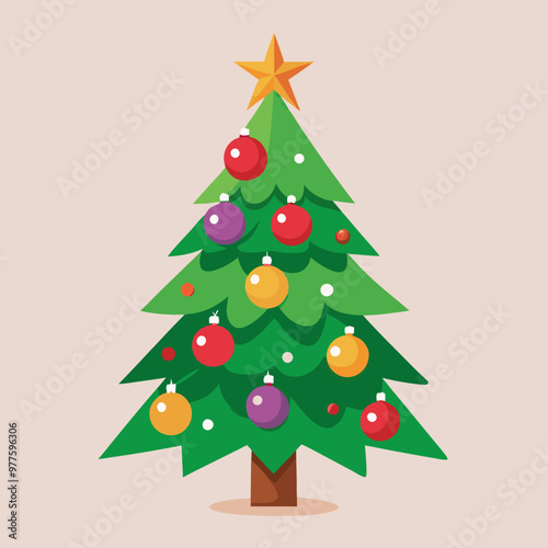 christmas tree illustration