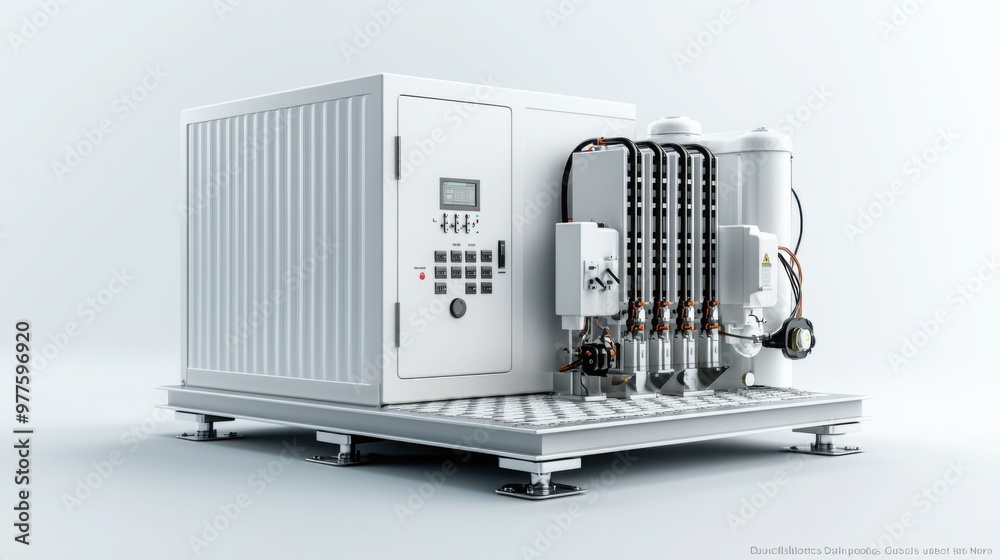 Minimalist single line diagram of an electrical substation with ...