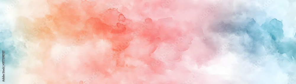 Fototapeta premium Soft Watercolor Calendar 2025: Seamless Pastel Background Design with Gentle Washes, Evoking Serenity and Creativity in Photo Stock
