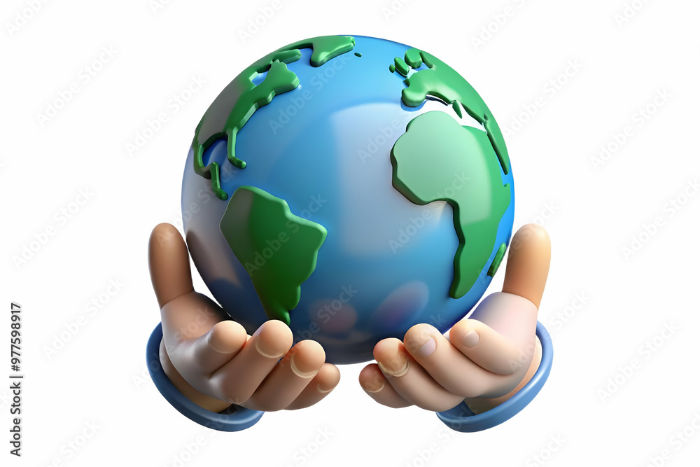 3D Floating Globe Supported by Hands Symbolizing Global Responsibility for Human Rights Day - Unity and Justice in Focus 3D Floating Globe Supported by Hands Symbolizing Global Responsibility for Human Rights Day - Unity and Justice in Focus
