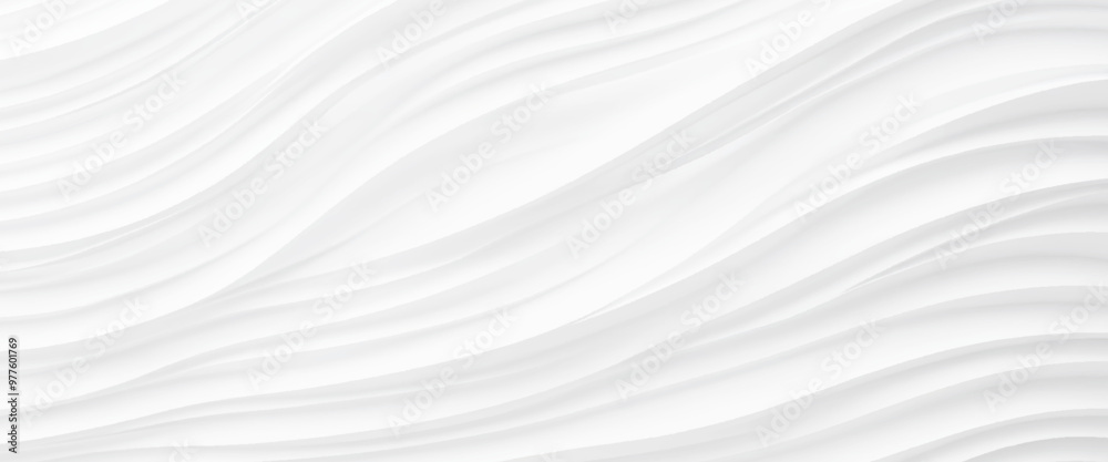 white wave curve lines banner background design. White wave modern abstract background. Luxury horizontal white background for business banner, poster, backdrop, voucher, invite. Vector illustration white wave curve lines banner background design. White wave modern abstract background. Luxury horizontal white background for business banner, poster, backdrop, voucher, invite. Vector illustration