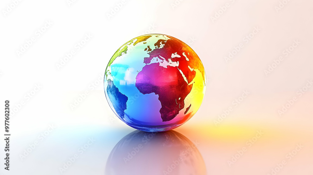 3D Holographic Globe Frame Concept: Symbolizing Global Awareness for World AIDS Day with Ample Copy Space � 3D Icon Isolated on White Background 3D Holographic Globe Frame Concept: Symbolizing Global Awareness for World AIDS Day with Ample Copy Space � 3D Icon Isolated on White Background