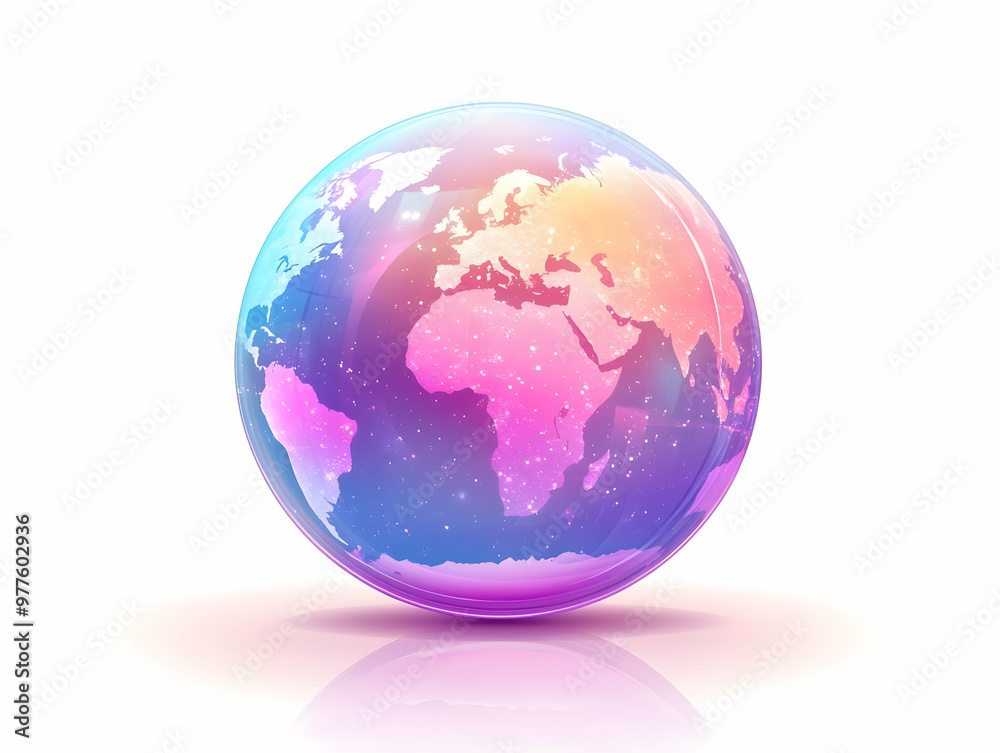 Flat Holographic Globe Frame Design for World AIDS Day - Symbolizing Global Awareness with Ample Copy Space in Simple Vector Illustration Flat Holographic Globe Frame Design for World AIDS Day - Symbolizing Global Awareness with Ample Copy Space in Simple Vector Illustration