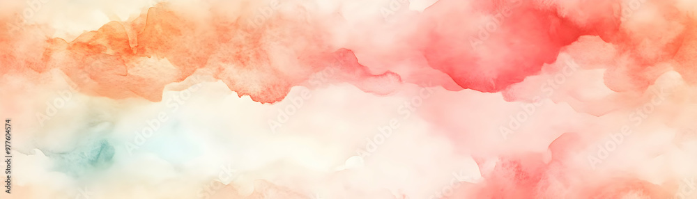 Fototapeta premium Serene Soft Watercolor Calendar Design: Seamless Pastel Wash Background for a Calming 2025 Calendar Concept