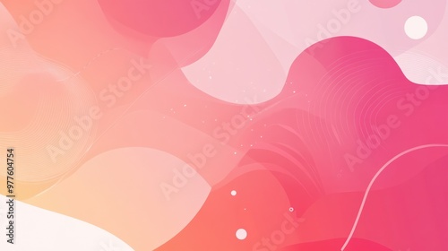 A pink gradient abstract design with dynamic shapes and smooth transitions, offering a modern and artistic look.