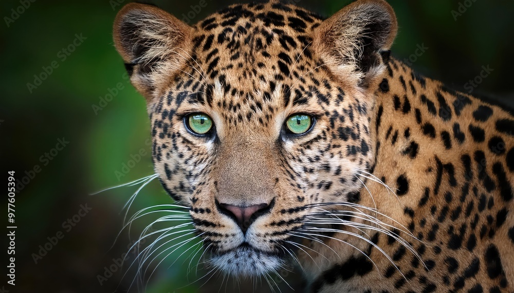 Leopard with piercing gaze