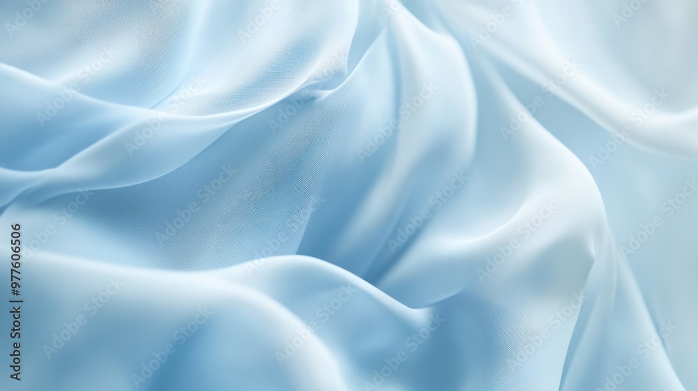 Obraz premium A soft blue smooth background with gentle tones and a seamless surface, perfect for calming and refined designs.