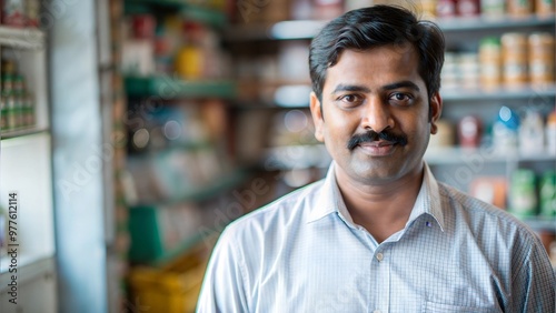 Indian Convenience Store Owner in Store Alley
 photo