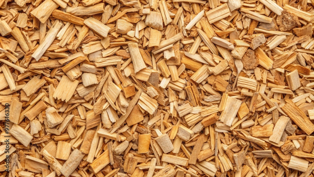 Wood chips texture background with a top view Wood chips texture background with a top view
