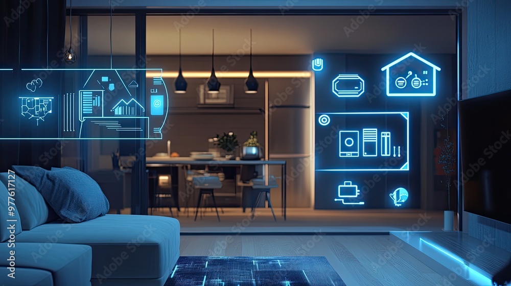 Futuristic Home Interface Technology Smart Living Futuristic Home Interface Technology Smart Living