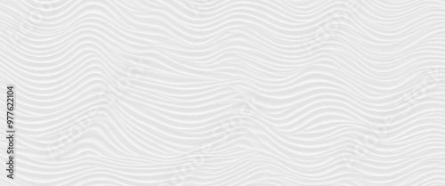 White wave lines abstract background design. Digital white wave curve sculpture abstract graphic poster. white wave curve lines banner background design. White wave modern abstract background design. 