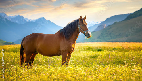 Horse in the meadow