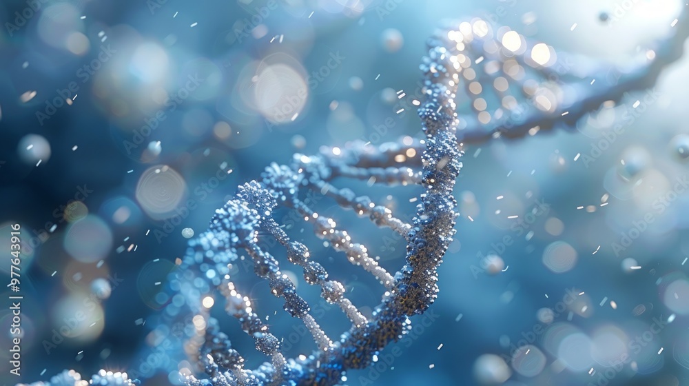 DNA Strand Helix Genome Medical Science 3D illustration background. DNA Strand Helix Genome Medical Science 3D illustration background.