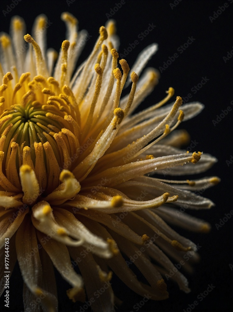 Close-up of Yellow Chrysanthemum Flower Close-up of Yellow Chrysanthemum Flower