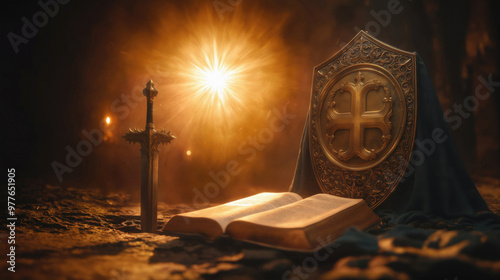 The Bible is the shield of faith and the sword of the spirit. Apostle Paul. New Testament.