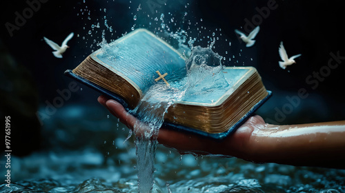 The Bible - The Source of Living Water. New and Old Testament.