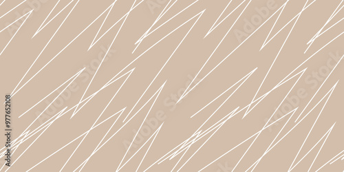 Neutrals color art abstract seamless pattern. Beige endless outline doodle print backdrop. Trendy neutral colors aesthetic linear scribble. Muted light brown texture for fabric, branding, decoration