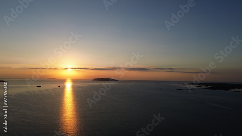 Drone View of Fukue Goto island, Nagasaki Japan