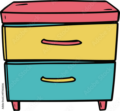 Colorful Drawer Unit: Stylish Storage Solution