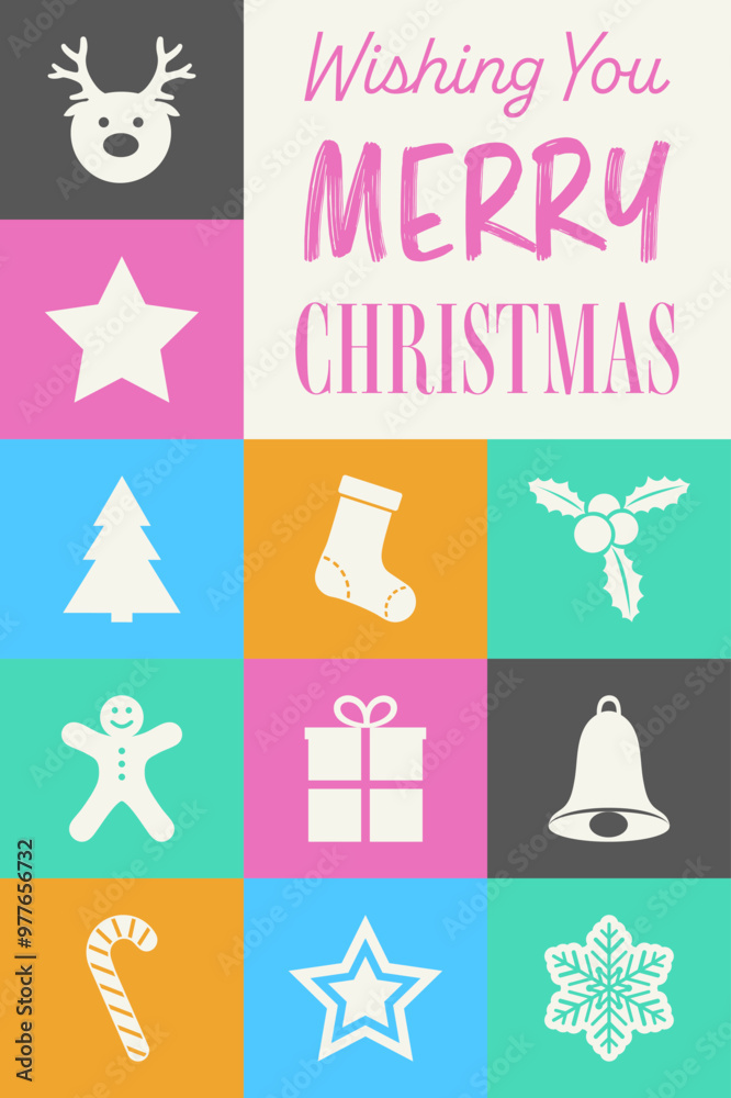 Colourful abstract greeting card with ornaments. Modern design. Vector illustration Colourful abstract greeting card with ornaments. Modern design. Vector illustration