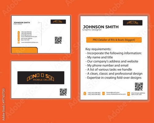 Simple Minimal Business Card Vector illustration Layout photo