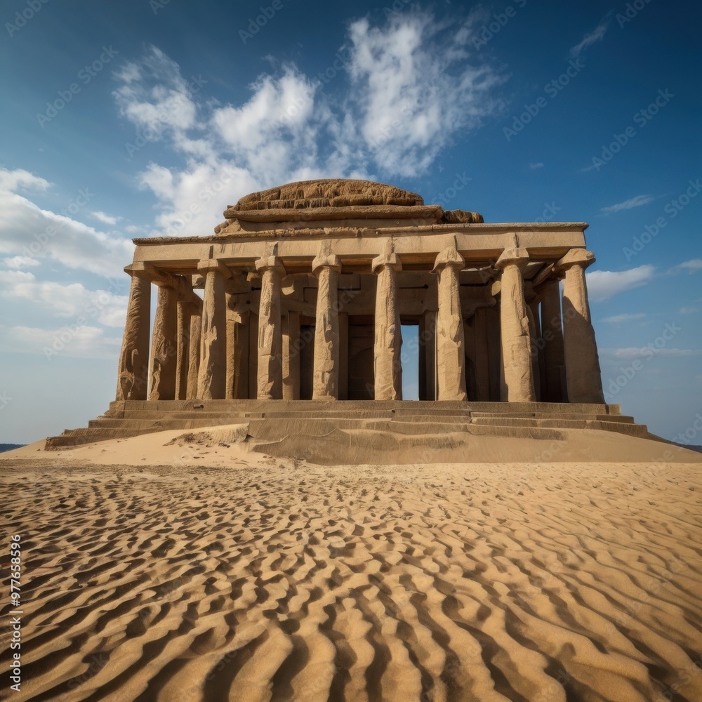 Fototapeta premium temple in the desert