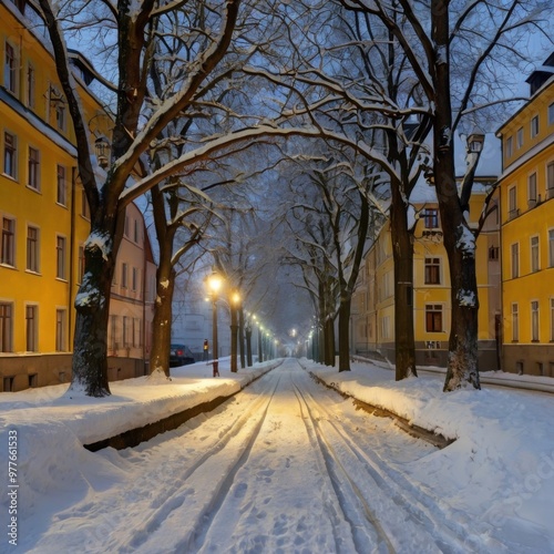 street in the winter