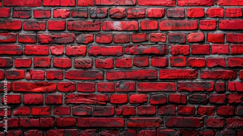 Red brick wall texture and background, can be used as wallpaper and background.