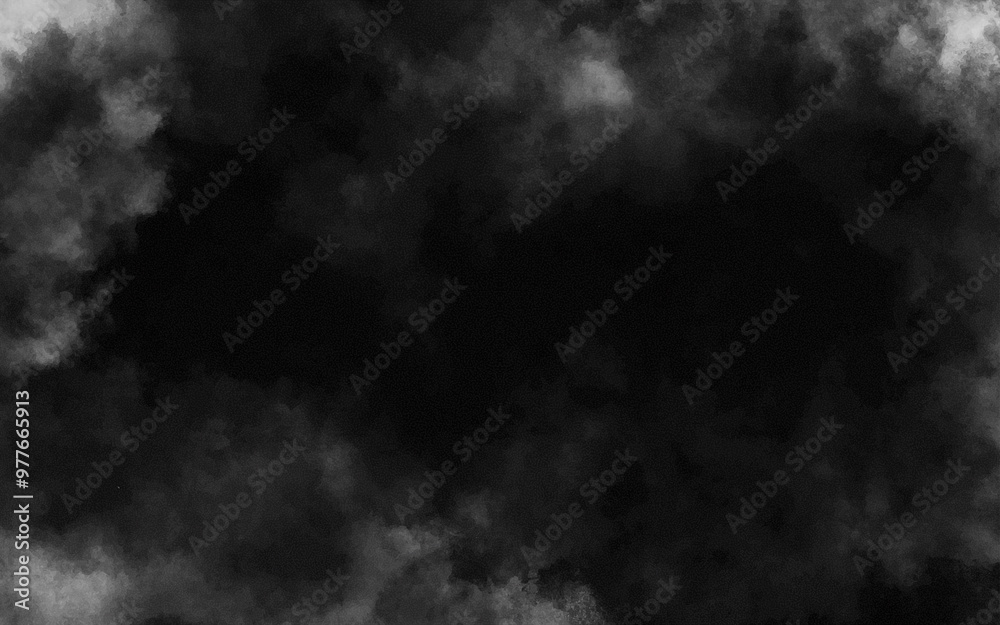 Abstract black and white realistic smoke clouds with shadow overlay effect background. Mystery dark background with spooky white light and fog. Vector illustration of smoky mist toxic vapor on floor. Abstract black and white realistic smoke clouds with shadow overlay effect background. Mystery dark background with spooky white light and fog. Vector illustration of smoky mist toxic vapor on floor.