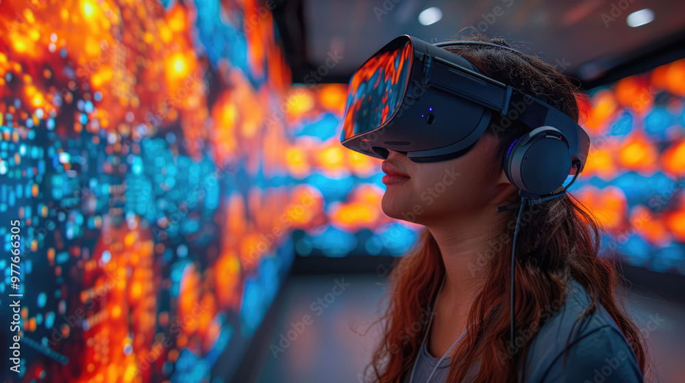 A futuristic classroom where students are interacting with AR displays for enhanced learning experiences A futuristic classroom where students are interacting with AR displays for enhanced learning experiences