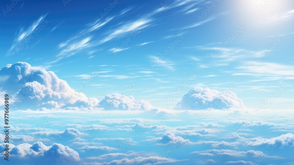 Anime sky and clouds. Anime style. Anime clouds. Anime sky and clouds. Anime style. Anime clouds.