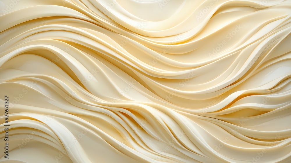 The image is a close up of a long, curvy line of white. The line is smooth and flowing, giving the impression of a wave or a ribbon. Scene is serene and calming The image is a close up of a long, curvy line of white. The line is smooth and flowing, giving the impression of a wave or a ribbon. Scene is serene and calming