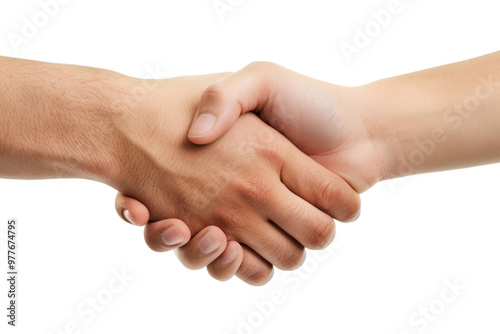 PNG Photo of shaking hands handshake white background agreement.