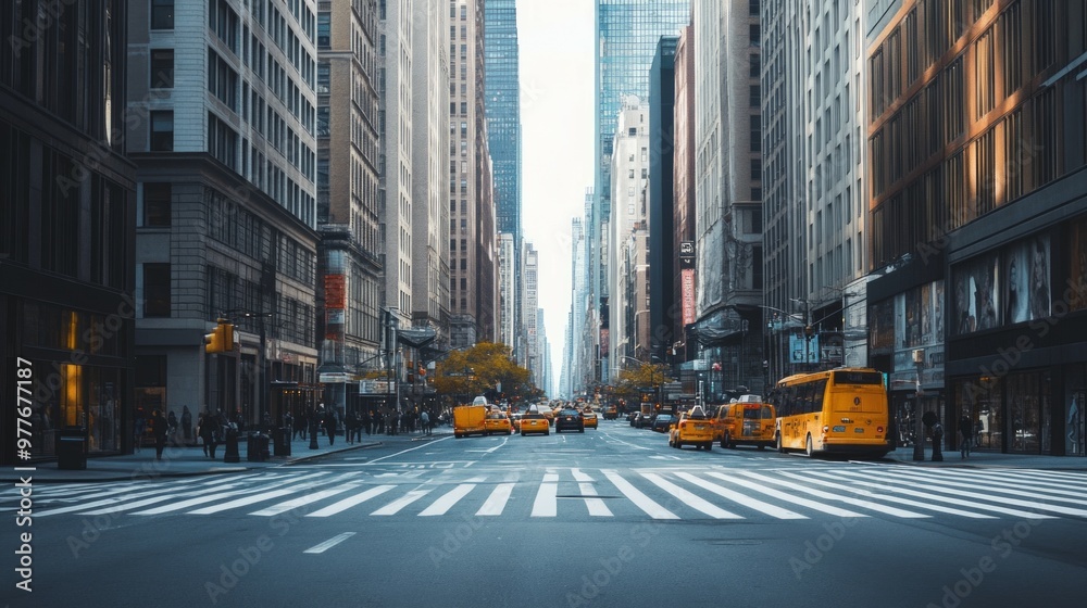 Fototapeta premium street view of modern city