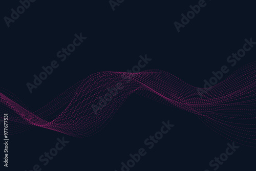 Abstract vector background with flowing waves. EPS10