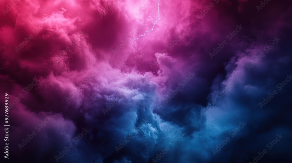 A vivid and electrifying storm is depicted with dynamic clouds and bright lightning bolts, showcasing nature's fierce power and the vivid interplay of color and light. A vivid and electrifying storm is depicted with dynamic clouds and bright lightning bolts, showcasing nature's fierce power and the vivid interplay of color and light.