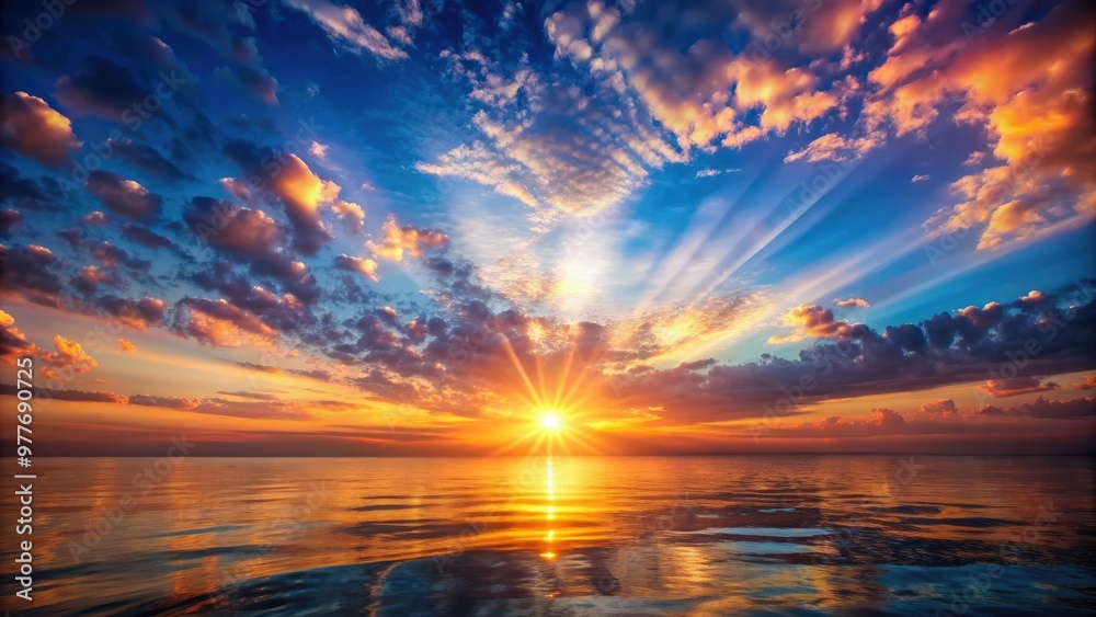 A beautiful sunrise and sunset scene representing a day beginning and ending with gratitude A beautiful sunrise and sunset scene representing a day beginning and ending with gratitude
