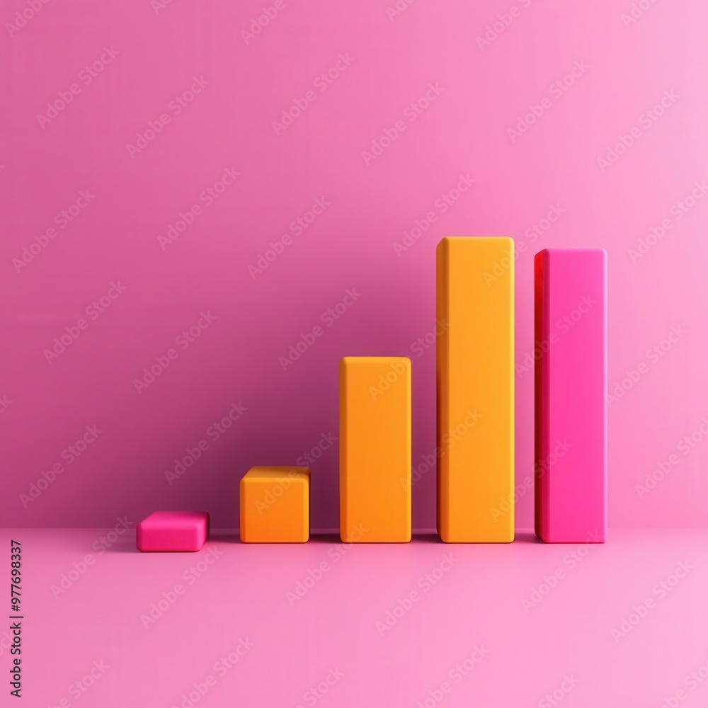 Colorful pie chart in business setting, success statistics, illustration Colorful pie chart in business setting, success statistics, illustration