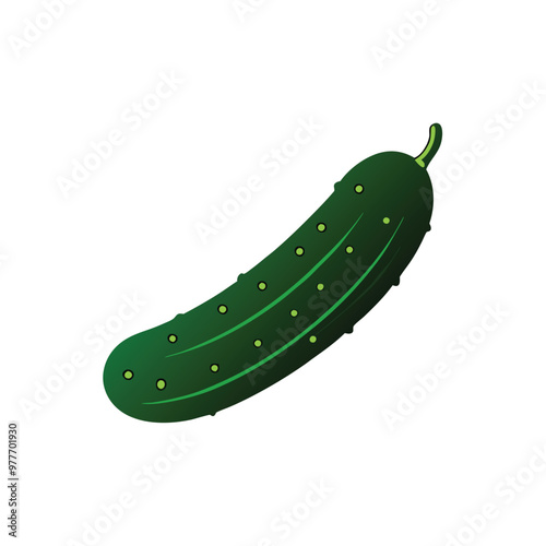 a Cucumber black color silhouette vector art, isolated white background 