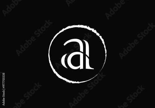 Letter A logo initial design template