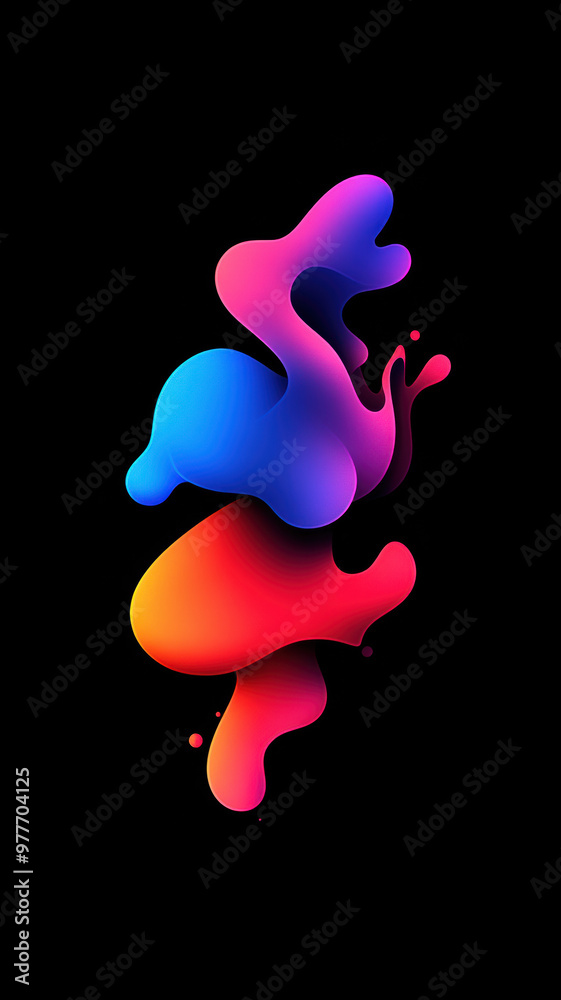 Obraz premium Colorful Gradient with Soft Lighting.