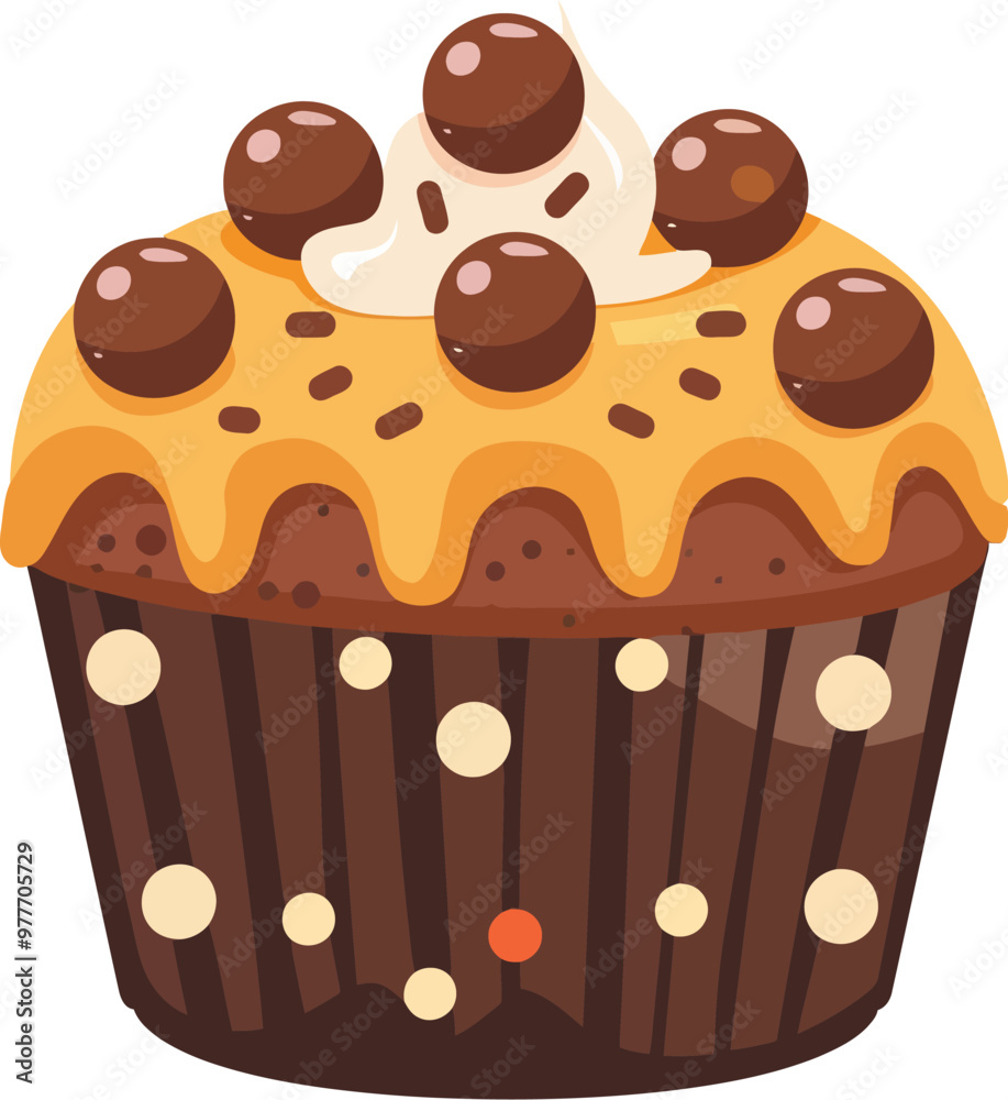 Muffin Cup Cake Flat Vector Muffin Cup Cake Flat Vector