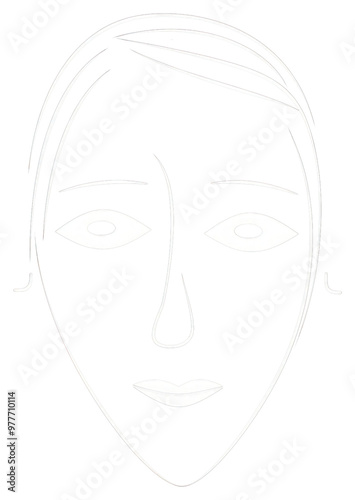 PNG Women face portrait cartoon adult.