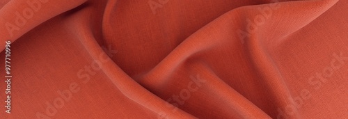 Elegant drapery of delicate burgundy fabric. 