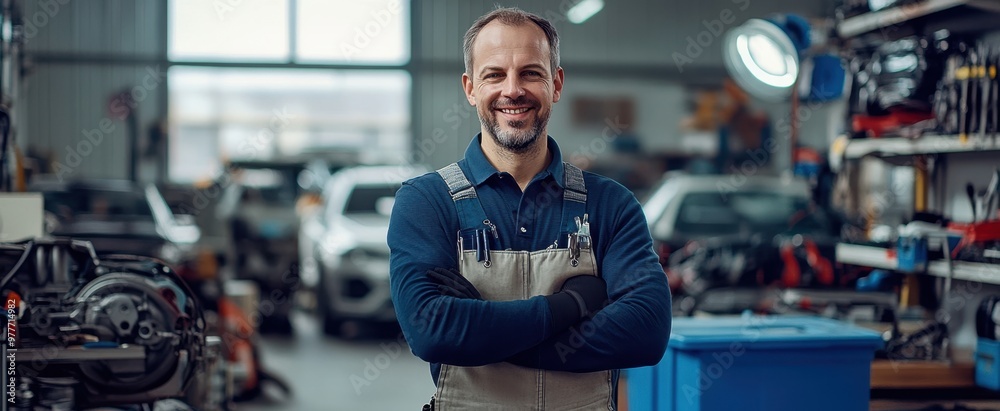 The Mechanic in Workshop The Mechanic in Workshop